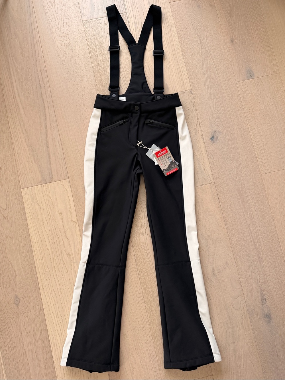 ZARA Ski Collection Recco Technology Bib Ski Pants Overalls NWT Size S